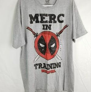 NWT Marvels Gray Deadpool T-Shirt